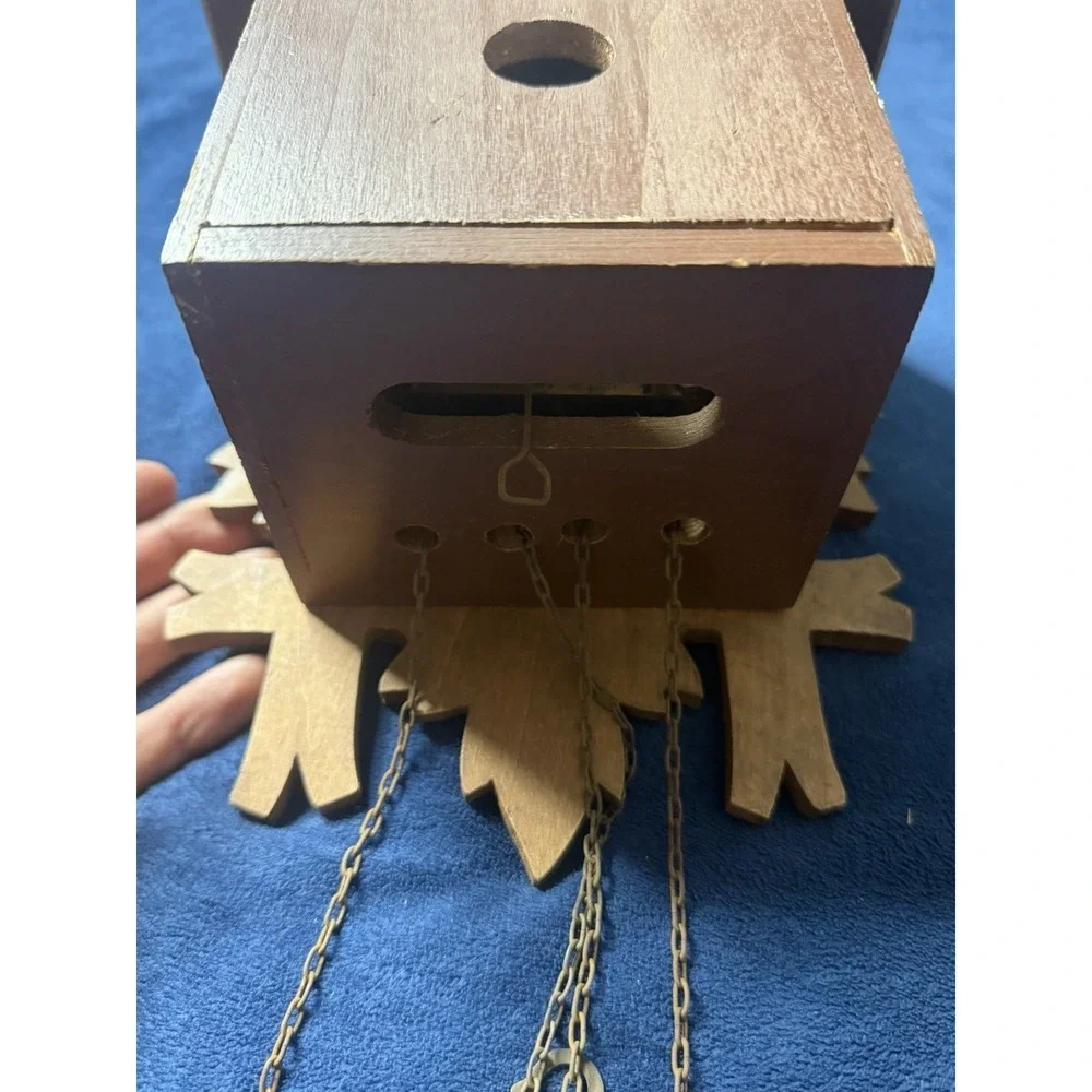 Vtg German Black Forest Cuckoo Clock Hand Made 1970s West Germany Untested